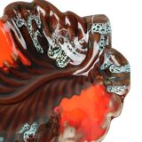 Vintage Fruit Bowl in the Shape of a Leaf Vallauris France