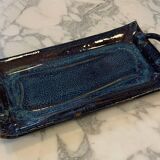 Plat en céramique bleu