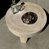 Dish in petrified wood