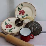 Lot de 6 assiettes à dessert en céramique