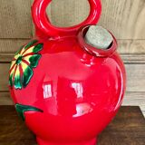 Pichet vernissé décor floral  Poët-Laval