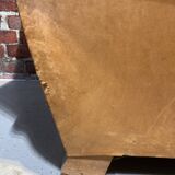 Fauteuil en cuir marron