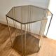 Brass and smoked glass console from the 70s