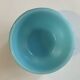 Bowl in turquoise blue opaline from the Vallérysthal Crystal Factory (France)