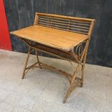 small desk, or serving trolley in bamboo, circa 1950/1960