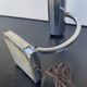 Small Pirouett Art Deco lamp with a chrome base.
