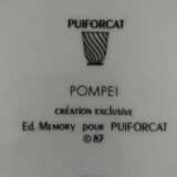 Puiforcat square porcelain ashtray