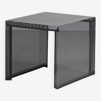 1980s Perforated metal side table from the Netherlands