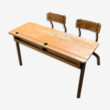 Double school desk