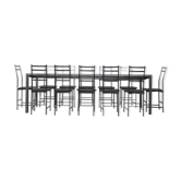 Table Bagutta et chaises en aluminium par Opera Design pour Ycami, 1980s, set de 13