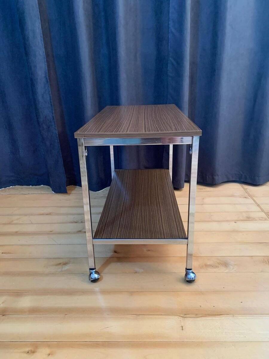 Side table on wheels, 1960s