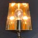 Vintage Hollywood Regency floor lamp in German brass by Florian Schulz.