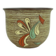 Large mid century flowerpot plant pot dümler & breiden carved dekor