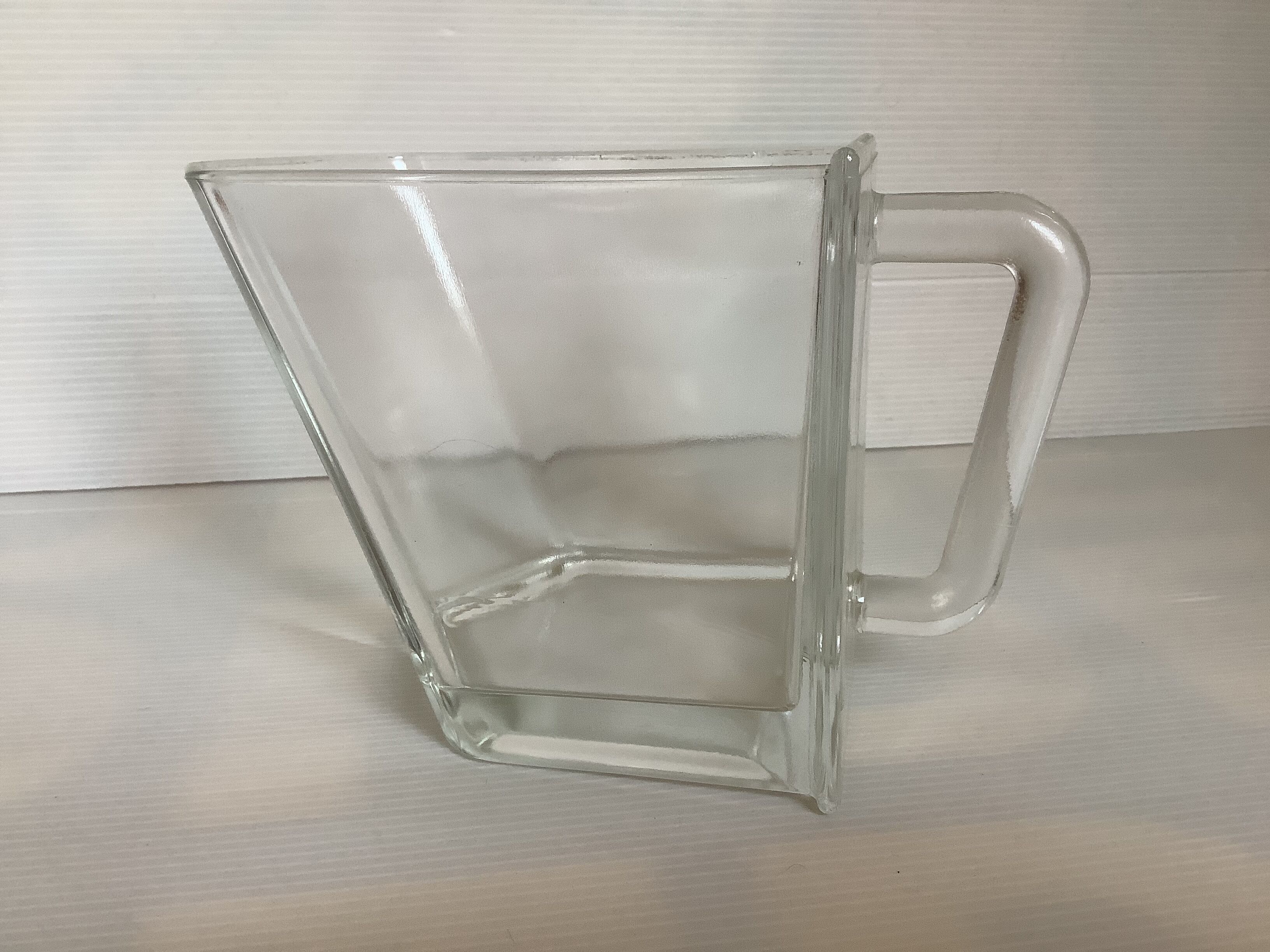 Old thick glass drawer tray