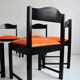 Set of 6 vintage Scandinavian chairs from the 1960s