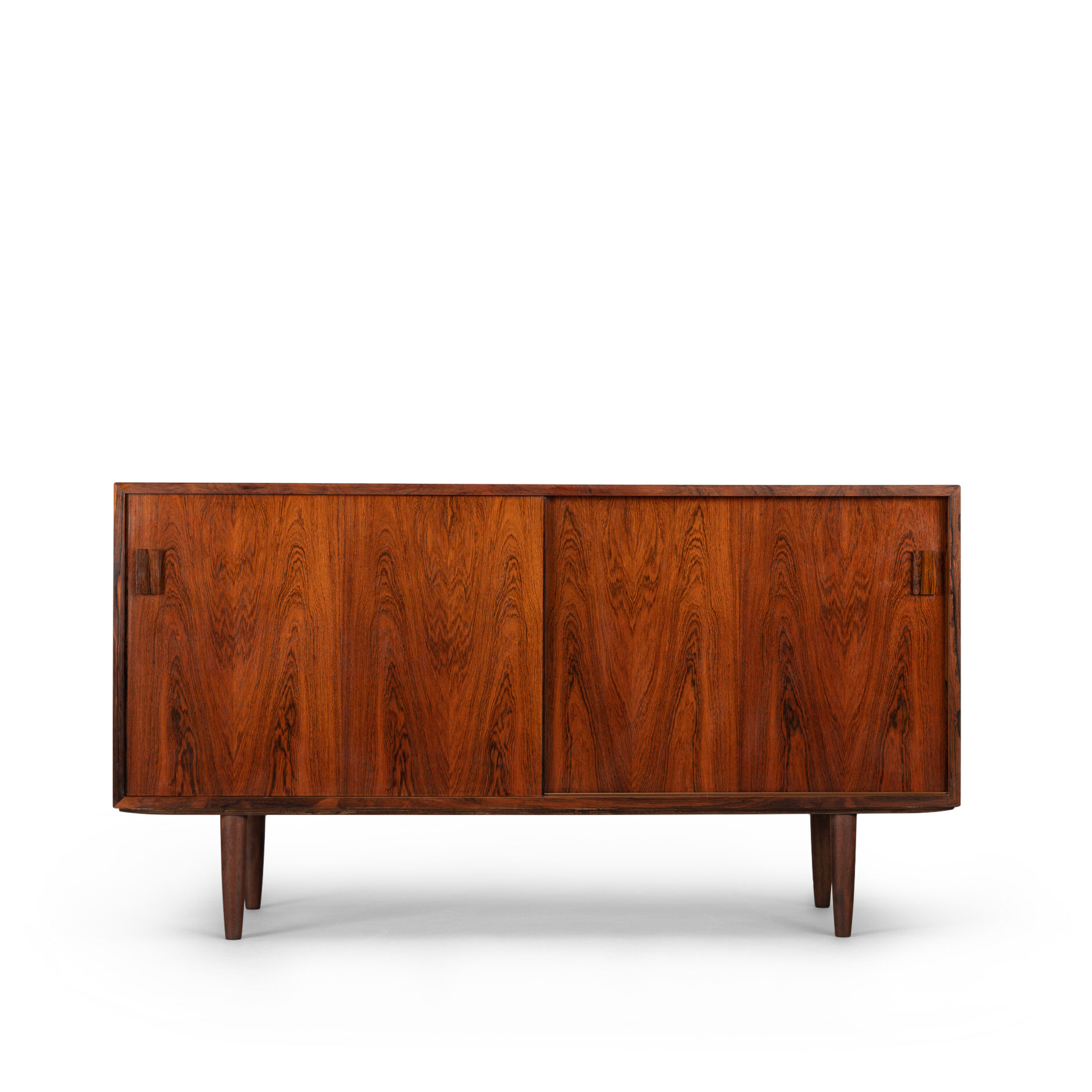 Mid-century rosewood sideboard with sliding doors from DR Mobler, 1960s
