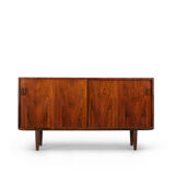 Mid-century rosewood sideboard with sliding doors from DR Mobler, 1960s