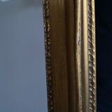 Golden trumk bevelled mirror with children 32x70cm