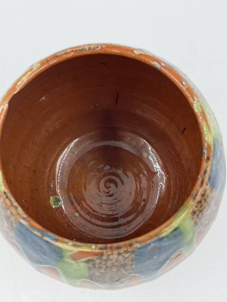 Set of 4 Flemish art nouveau stoneware