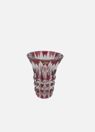 Vintage 1960s crystal vase from Val Saint-Lambert.