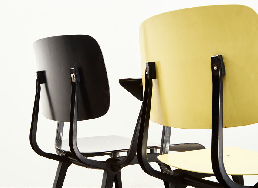 Friso Kramer Pair of Early Revolt Armchairs for Ahrend de Cirkel 1953