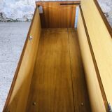 Teak storage unit with metal legs Circa 70's