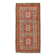 5x11 Kilim Red & Blue Geometric Vintage Rug, 168x342Cm