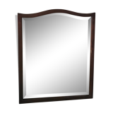 Bevelled ice mirror and wooden frame