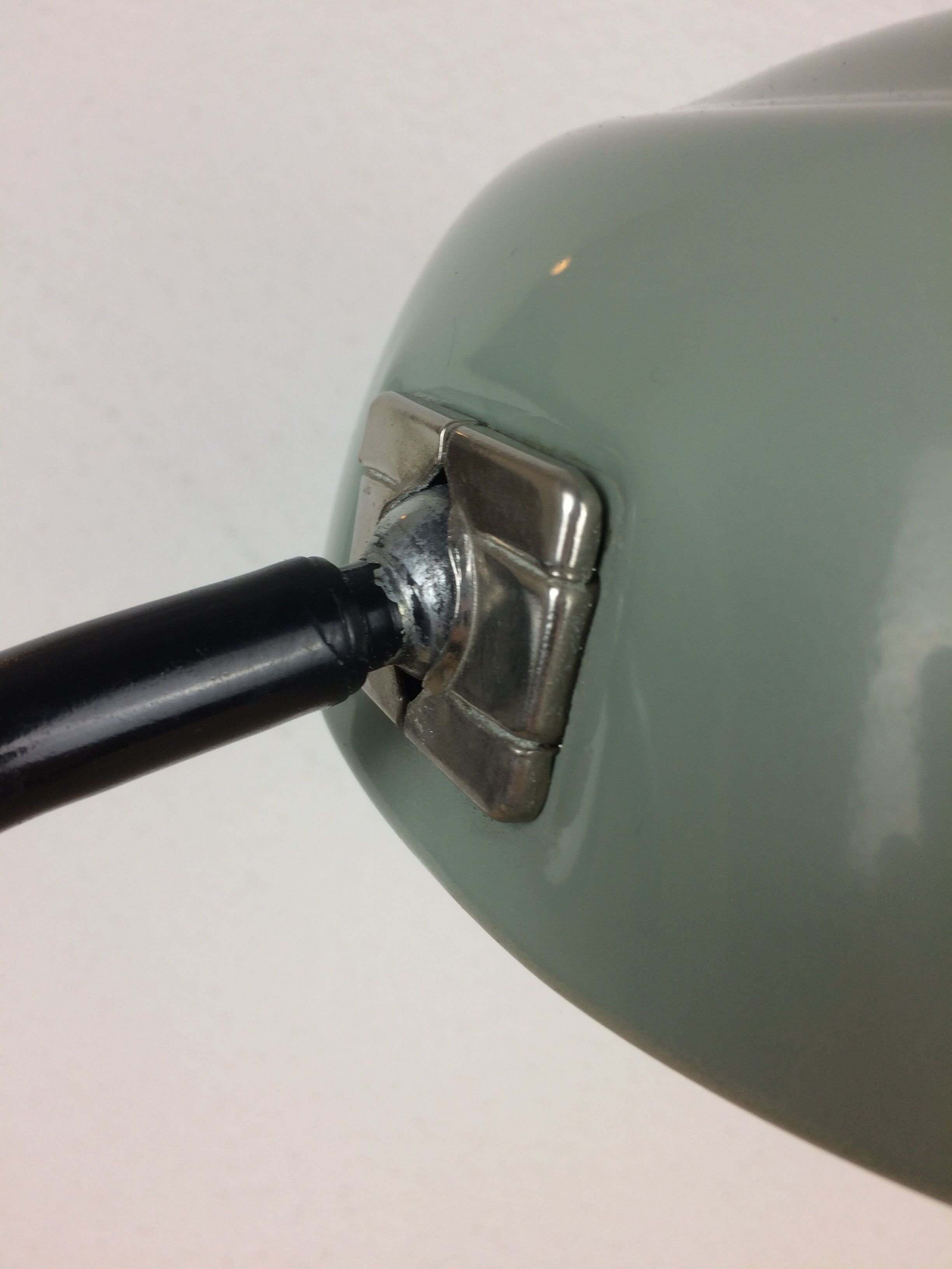 50s industrial style desk lamp, metal