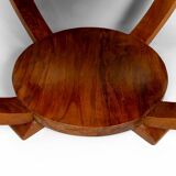 Pedestal Table, Solid Teak Coffee Table, Art Deco Colonial, c. 1930
