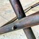 Chaise pliante de campagne vintage