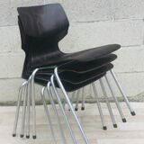 Set of 4 vintage chairs and Flottoto design