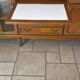 Wooden sideboard with 5 doors and 3 drawers, 2 glass doors.