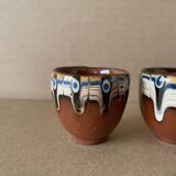 Set of 4 Russian ceramic egg cups