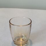 Lot of 6 shot glasses smoked with their metal holders