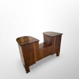 Italian art deco walnut console table, 1930s.