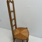 Chaise de nourrice paillée vintage