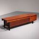 Vintage Wooden Bench with Storage Italiaans 1960