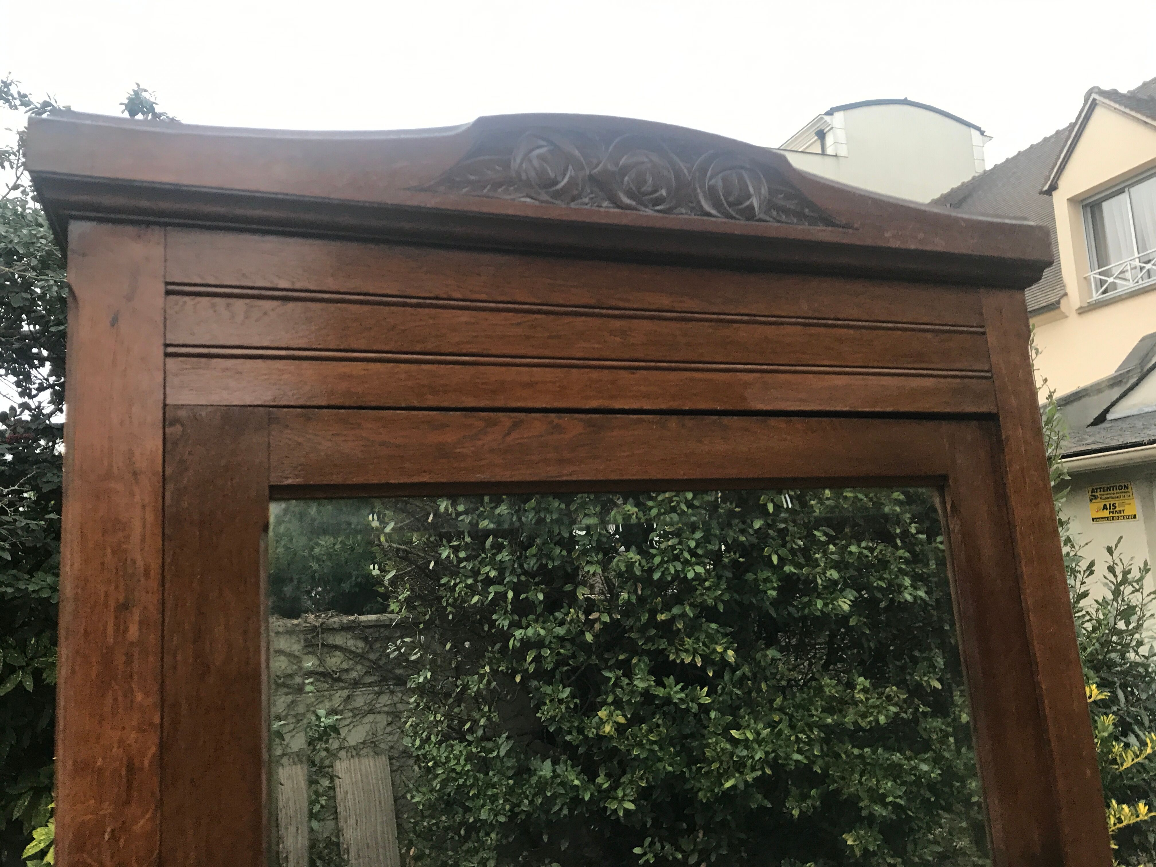 Art Deco cabinet with bevelled mirror 1930/1940