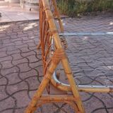 Vintage rattan basket bed 1 place