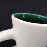 White ceramic pitcher by André Baud, Vallauris 1960s