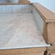 Bathroom cabinet with marble top in Henri II style