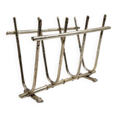 Hollywood regency magazine rack  GM Montagnani, Italy 1970s   bamboo shaped