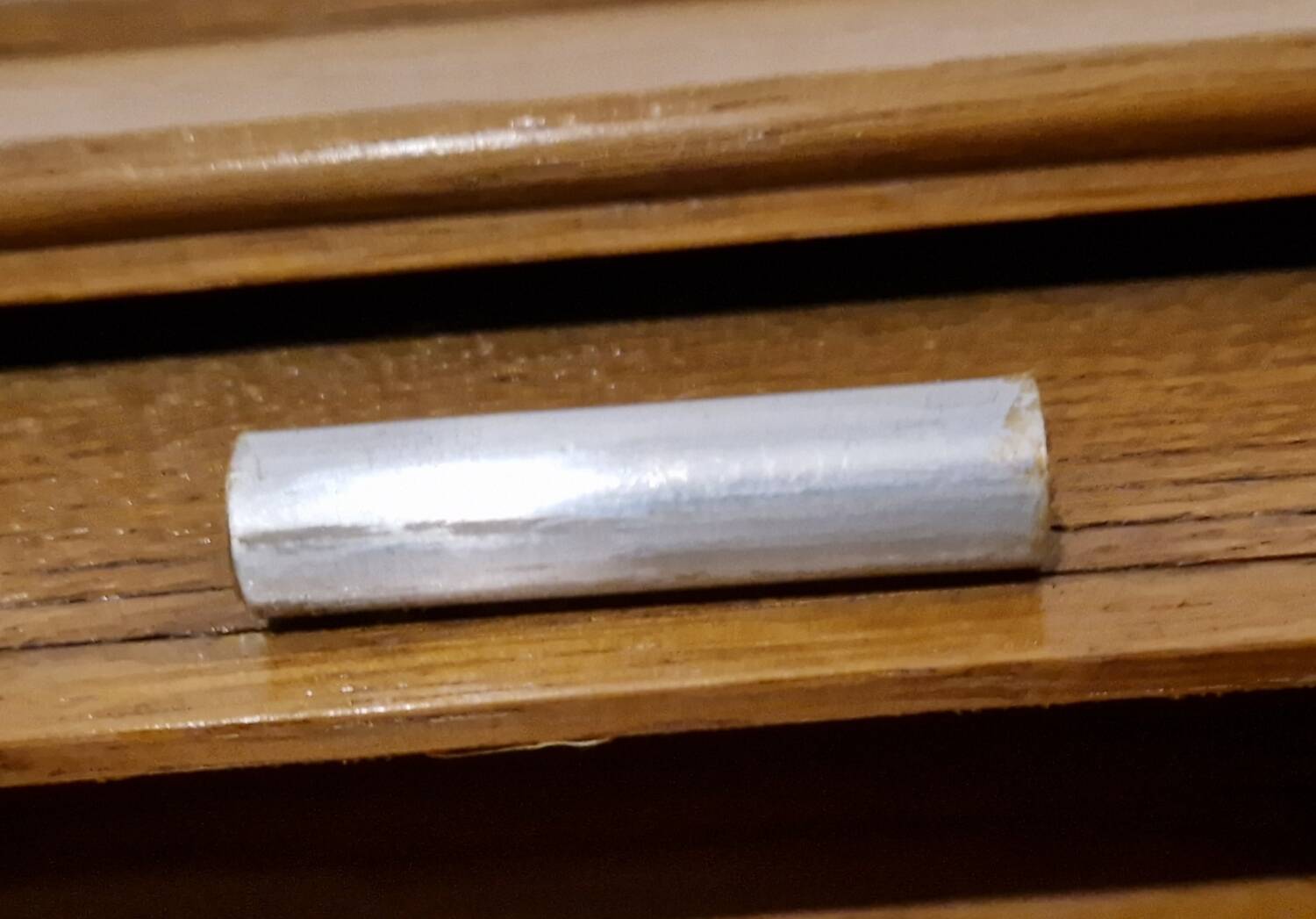 Old oak curtain storage file