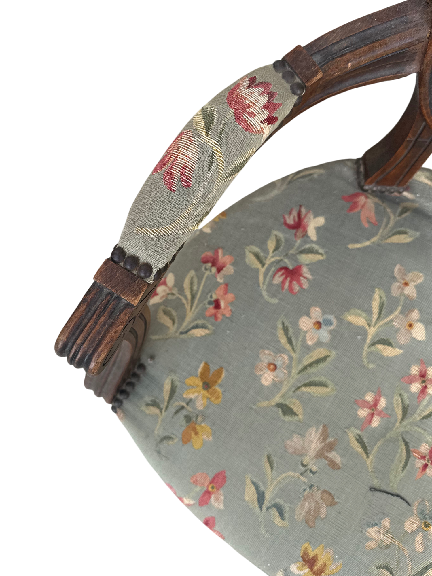 Fauteuil médaillon de style Louis XVI