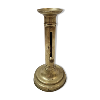 Brass pusher candle holder from 1970