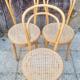 3 chairs published by ZPM Radomsko, model created by Thonet cannées N°14