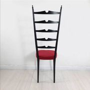 Pair of chiavarine chairs 40/50s high backrest