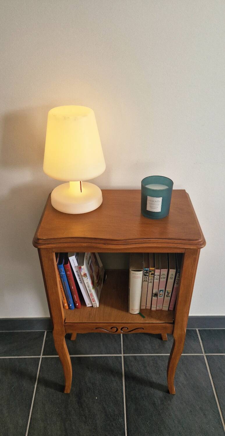 Vintage wooden bedside table