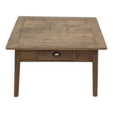 Antique farmhouse coffee table in solid raw oak